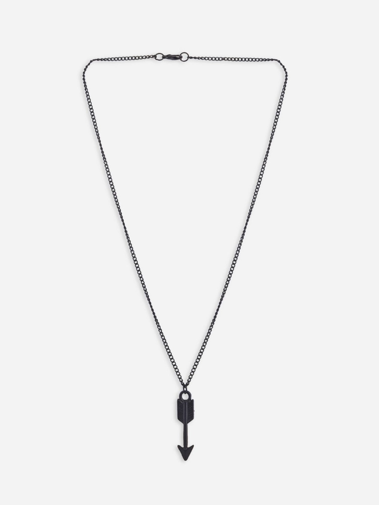 The Bro Code Black Arrow Pendant Necklace For Men