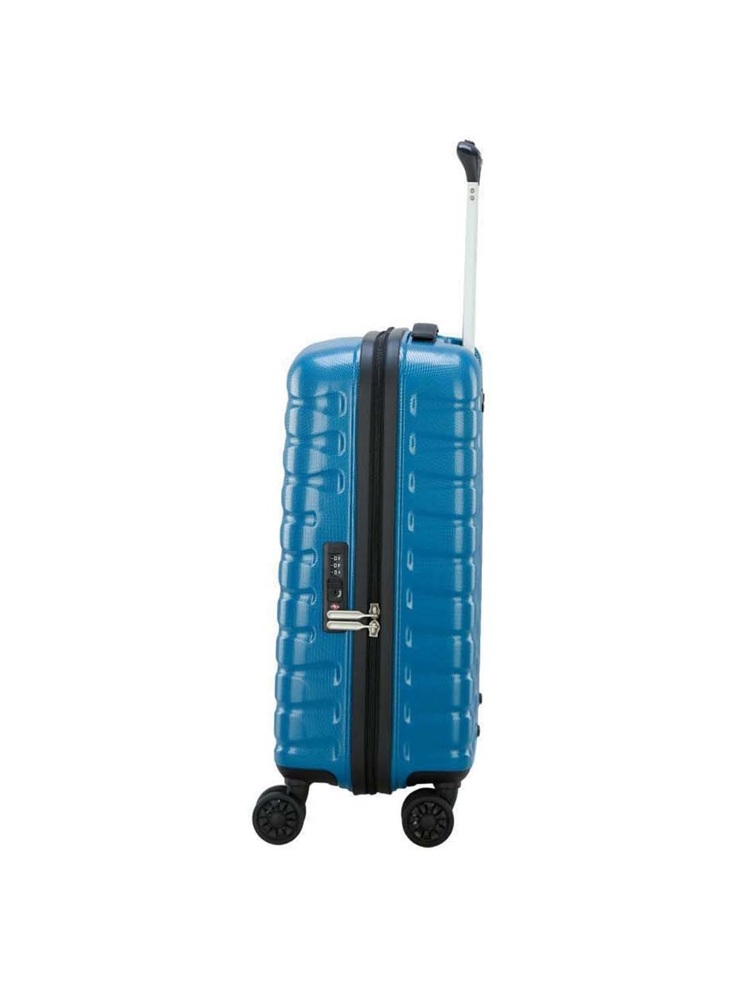 VIP Foxtrot-avt Celestial Blue Textured Hard Small Trolley Bag - 22 cm