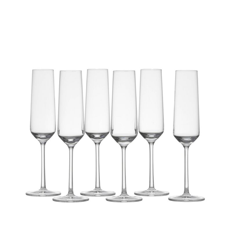 Schott Zwiesel 7.1oz 6pk Crystal Pure Champagne Flute Glasses