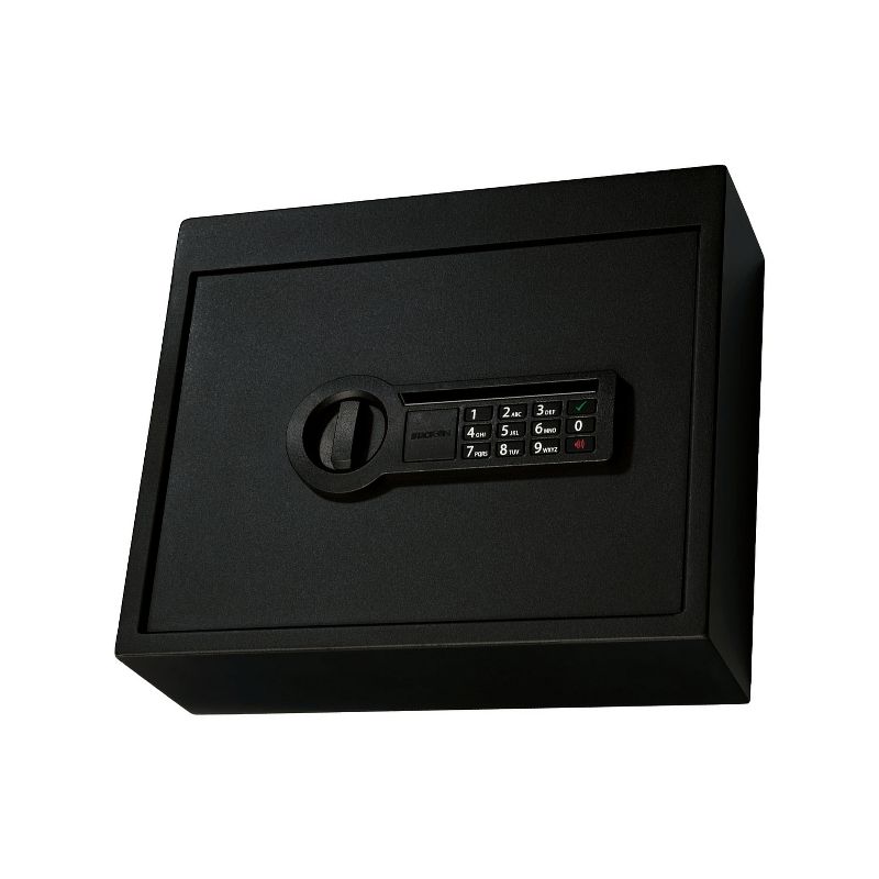 Stack-On Compact Steel Construction Drawer Safe for Jewelry, Cash, or Firearms with Electronic Lock and Mounting Hardware, Medium