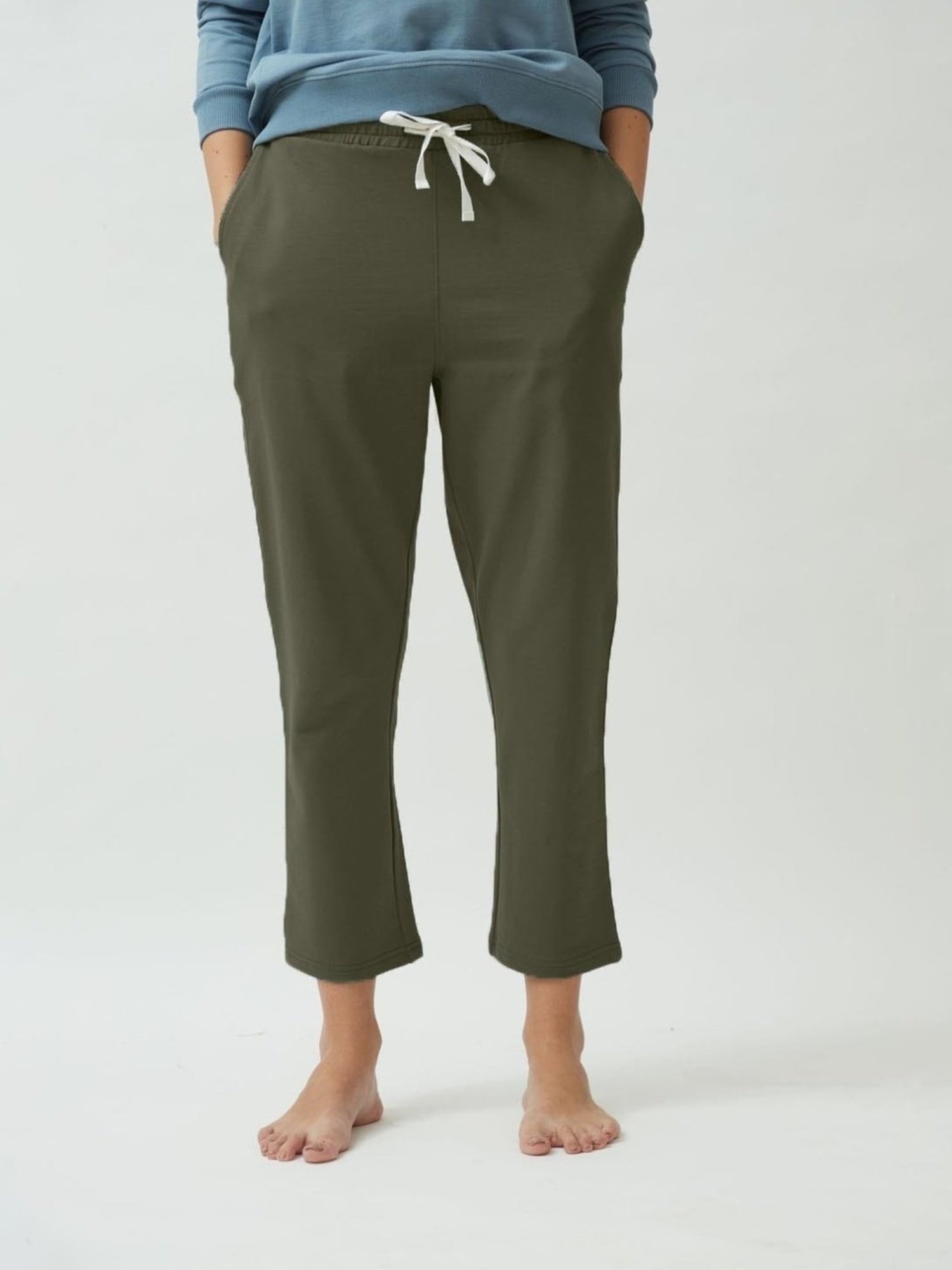 Saltpetre Timeless Organic Cotton Olive Green Straight Fit Jogger