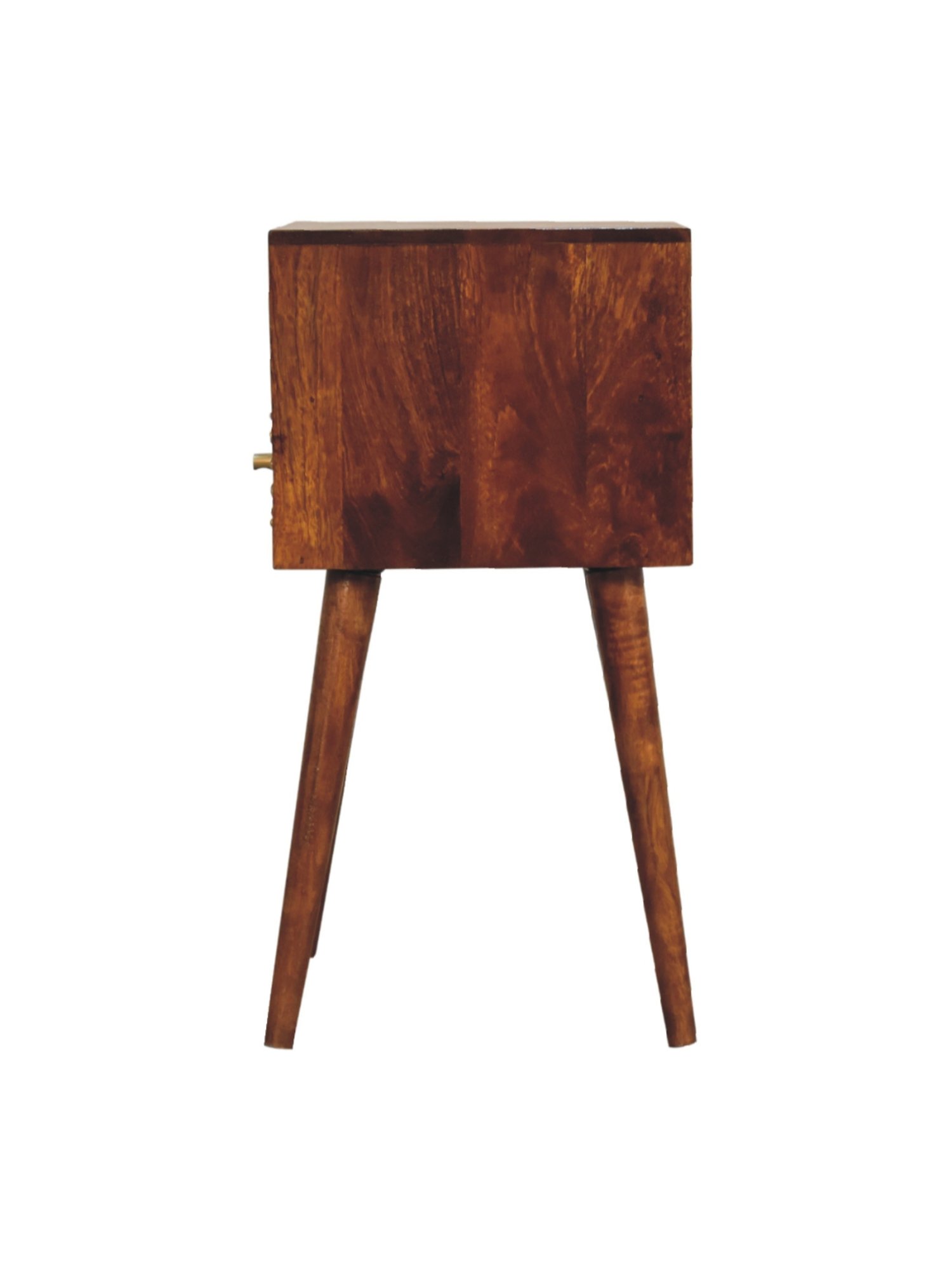 Ikiriya Avina Solid Dark Brown Wood End Table