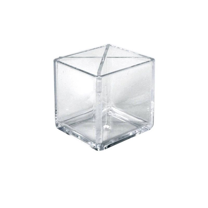 Azar Displays 4" 2pk Cube Pencil Holder with Divider