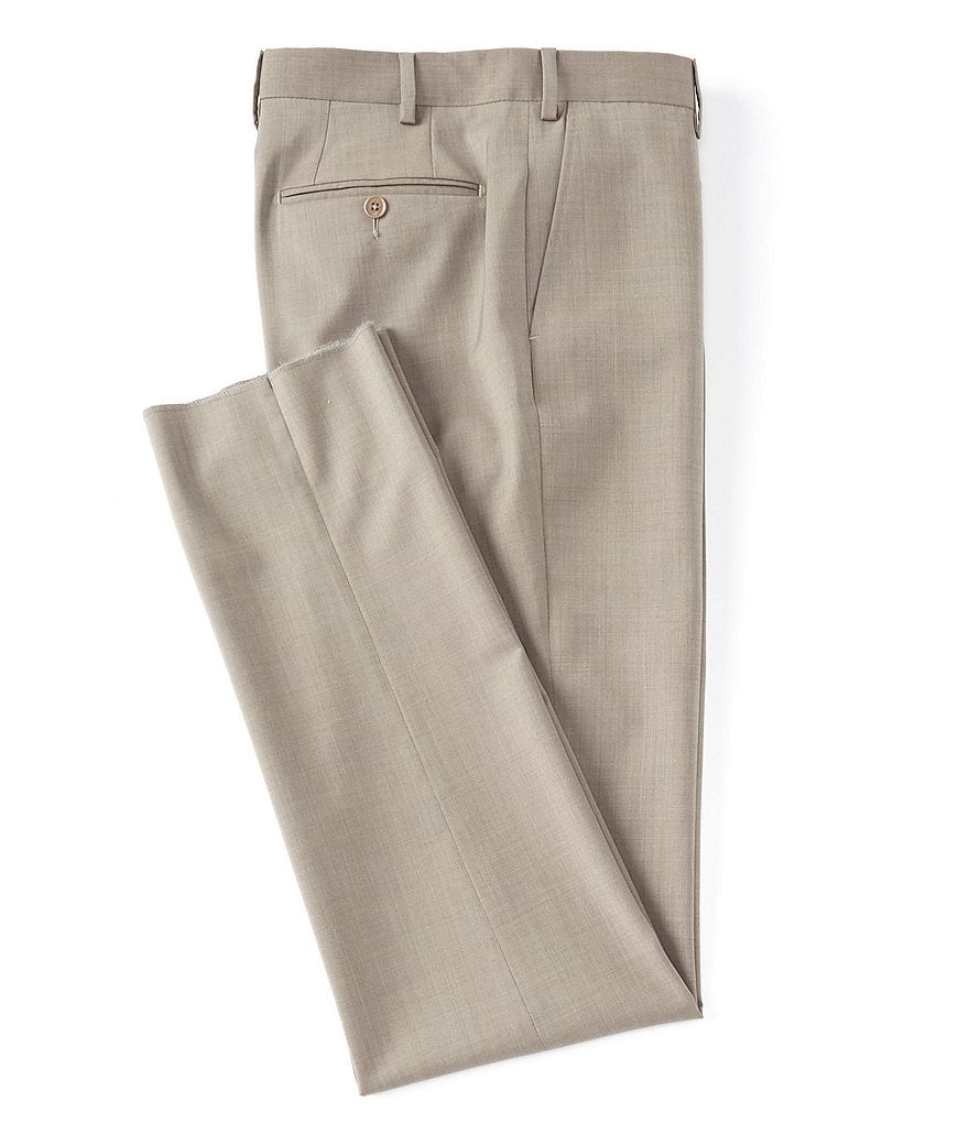 PN12 by Zanella Modern Fit Flat Front Solid Dress Pants