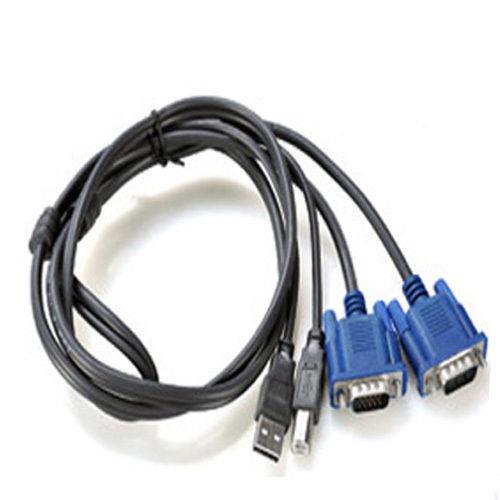 4 Port USB 2.0 KVM VGA/SVGA Keyboard Mouse Switch Box Adapter With VGA KVM Cable