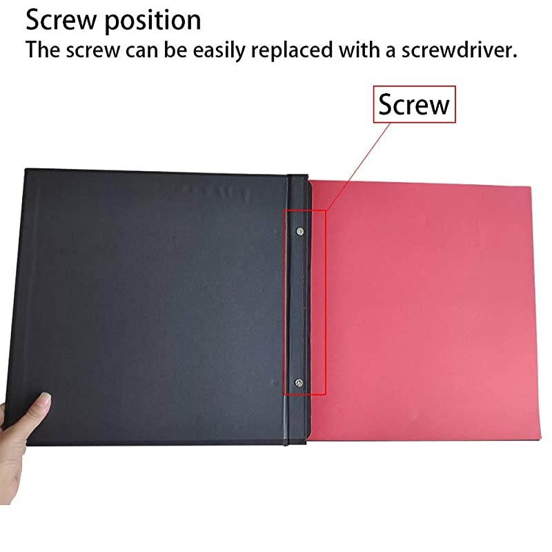 Photo Album Self Adhesive Scrapbook Refill Pages for 13x128inch Photo Album