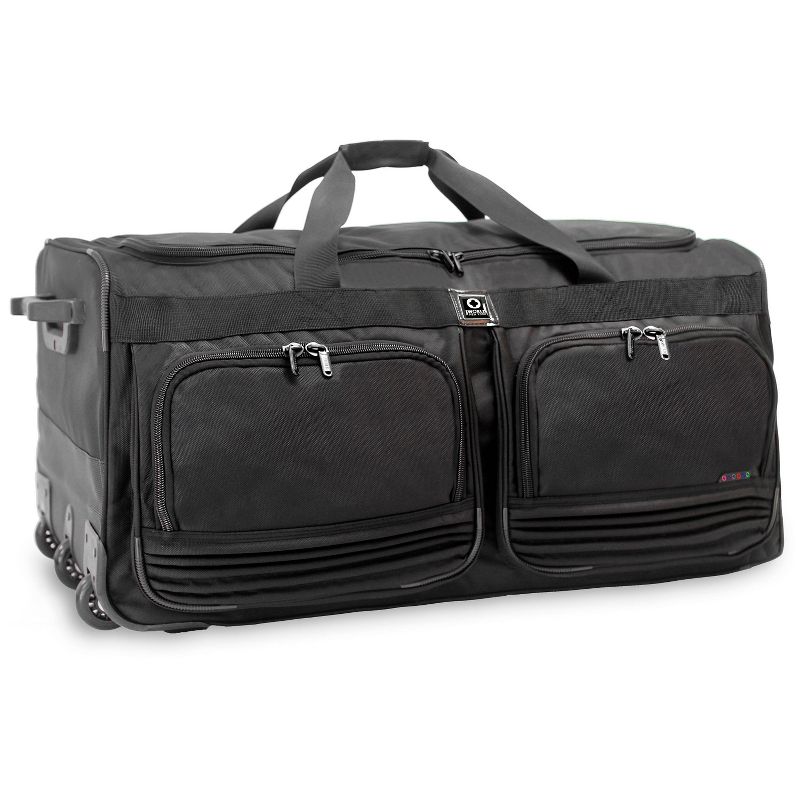 J World Brighton Rolling Duffel Bag - Black