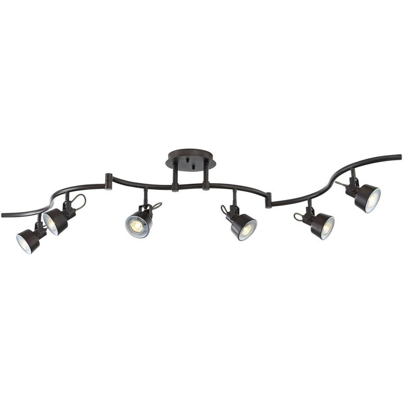 Pro Track 6-Light Bronze LED Track Fixture