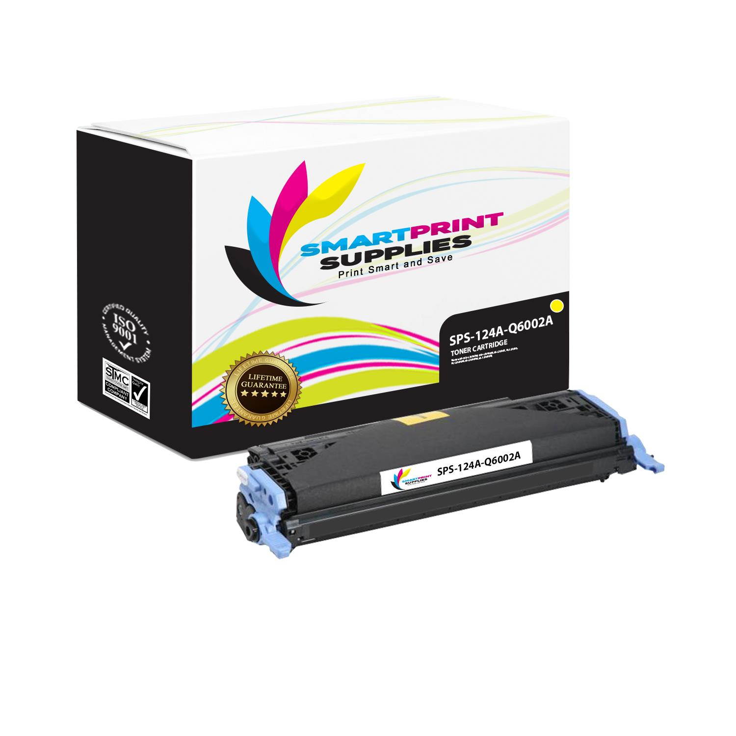 Smart Print Supplies Compatible 124A Toner Cartridge Replacement for HP LaserJet 1600 2600 2605 Printers (Q6001A Cyan, Q6002A Yellow, Q6003A Magenta) - 3 Pack