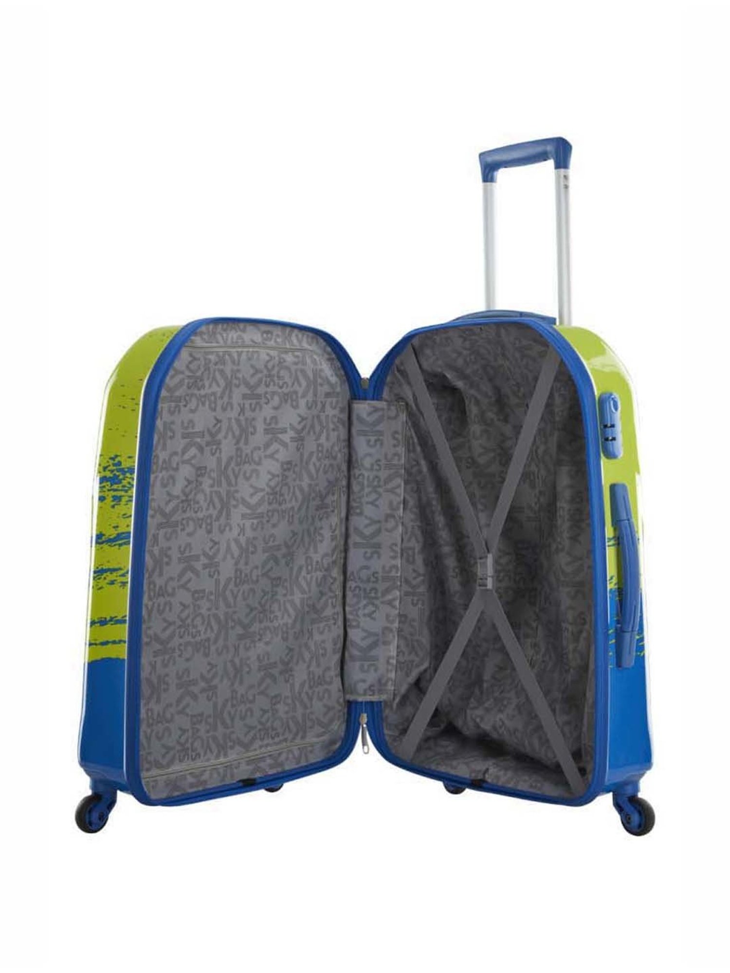 Skybags Green Medium Hard Cabin Trolley - 47 cm