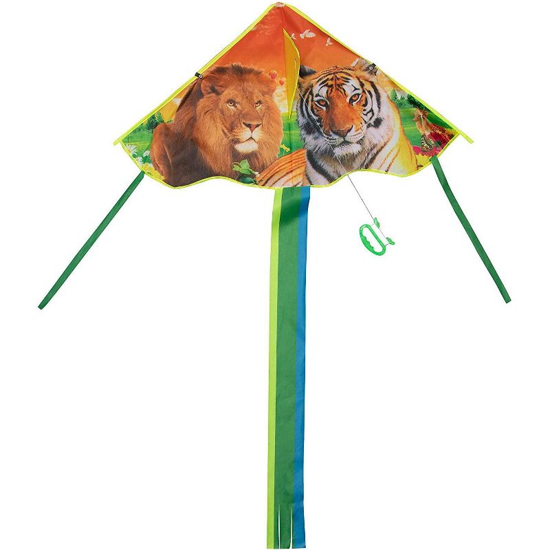 Juvale 6 Pack Kites Easy to Fly with Tail for Family and Kids, 3 Designs (36 x 19.5 in)