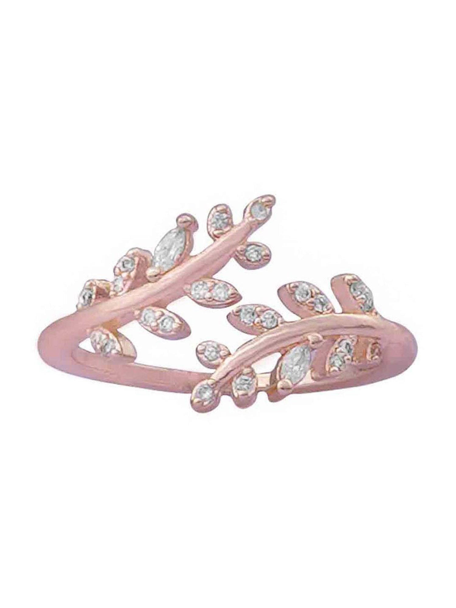 Joker & Witch Rose Gold Rhinestone- Blingy Falla Rhinestones Rose Finger Ring