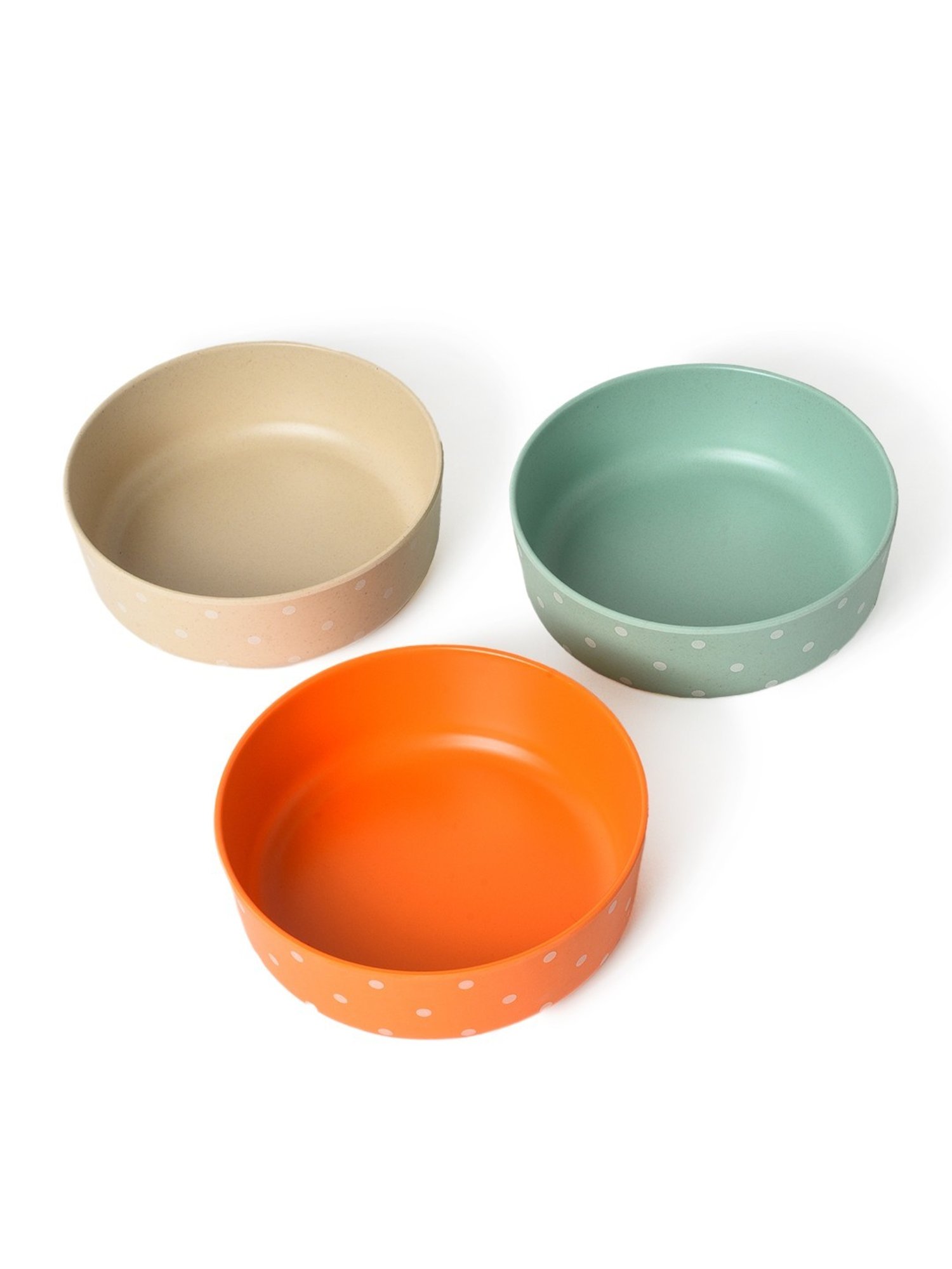 Mi Arcus Printed Multicolor Bamboo Kids Bowls - Set of 3