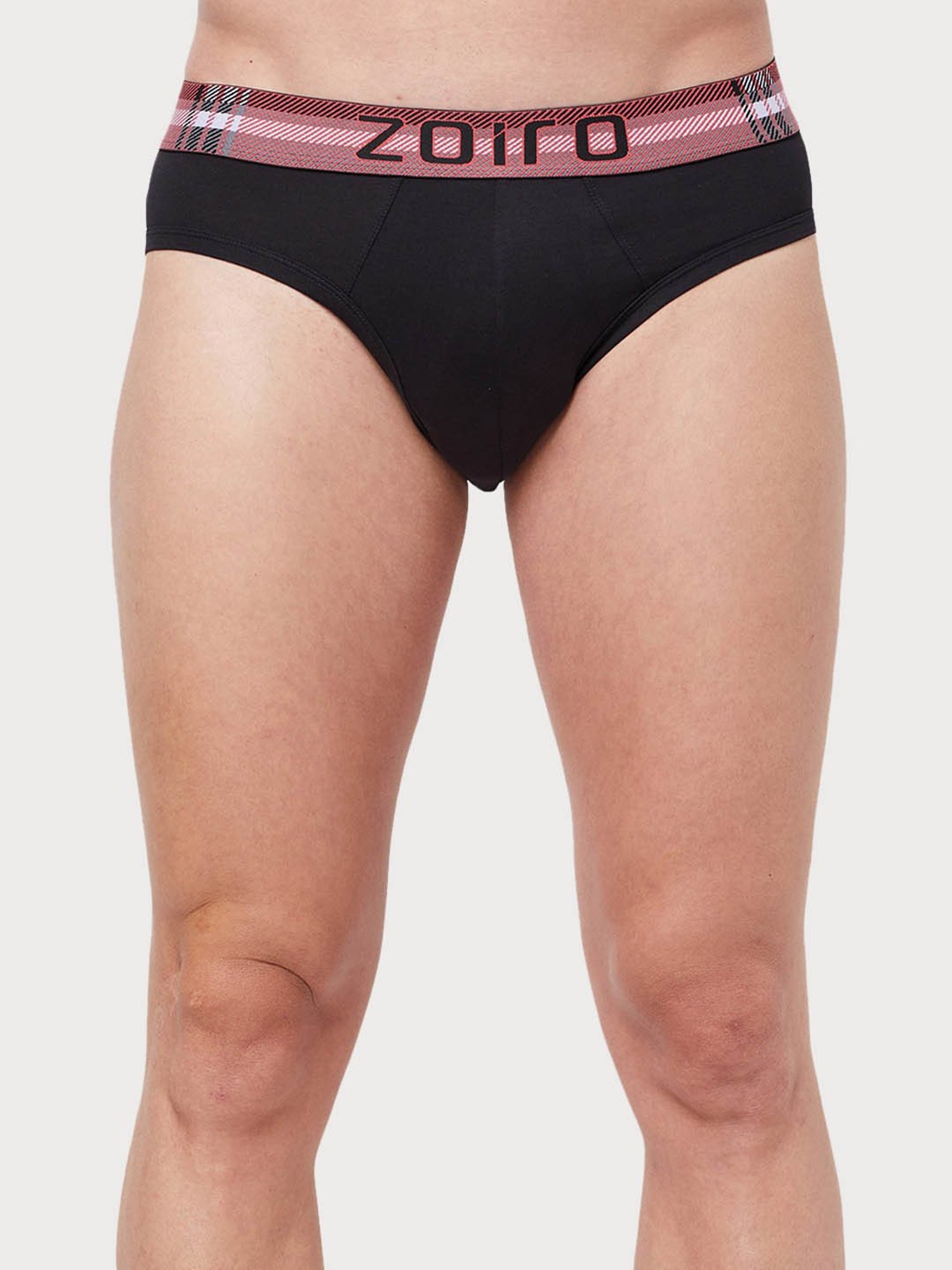 Zoiro Black Regular Fit Briefs - Pack Of 2
