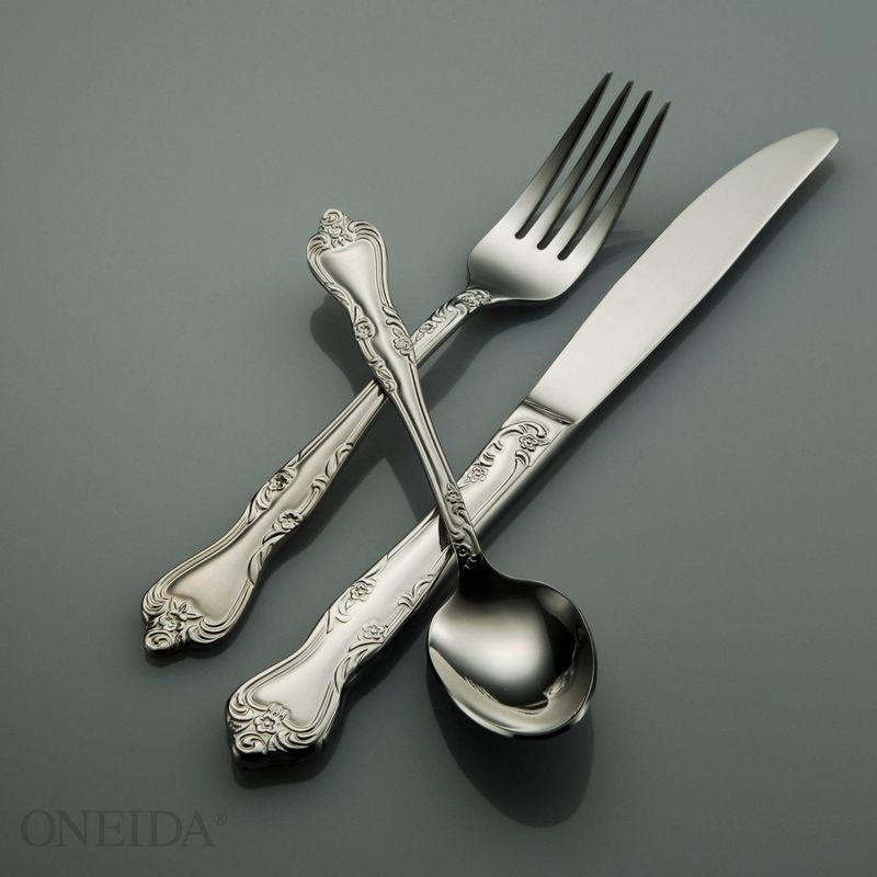 45pc Stainless Steel Azelea Everyday Silverware Set - Oneida