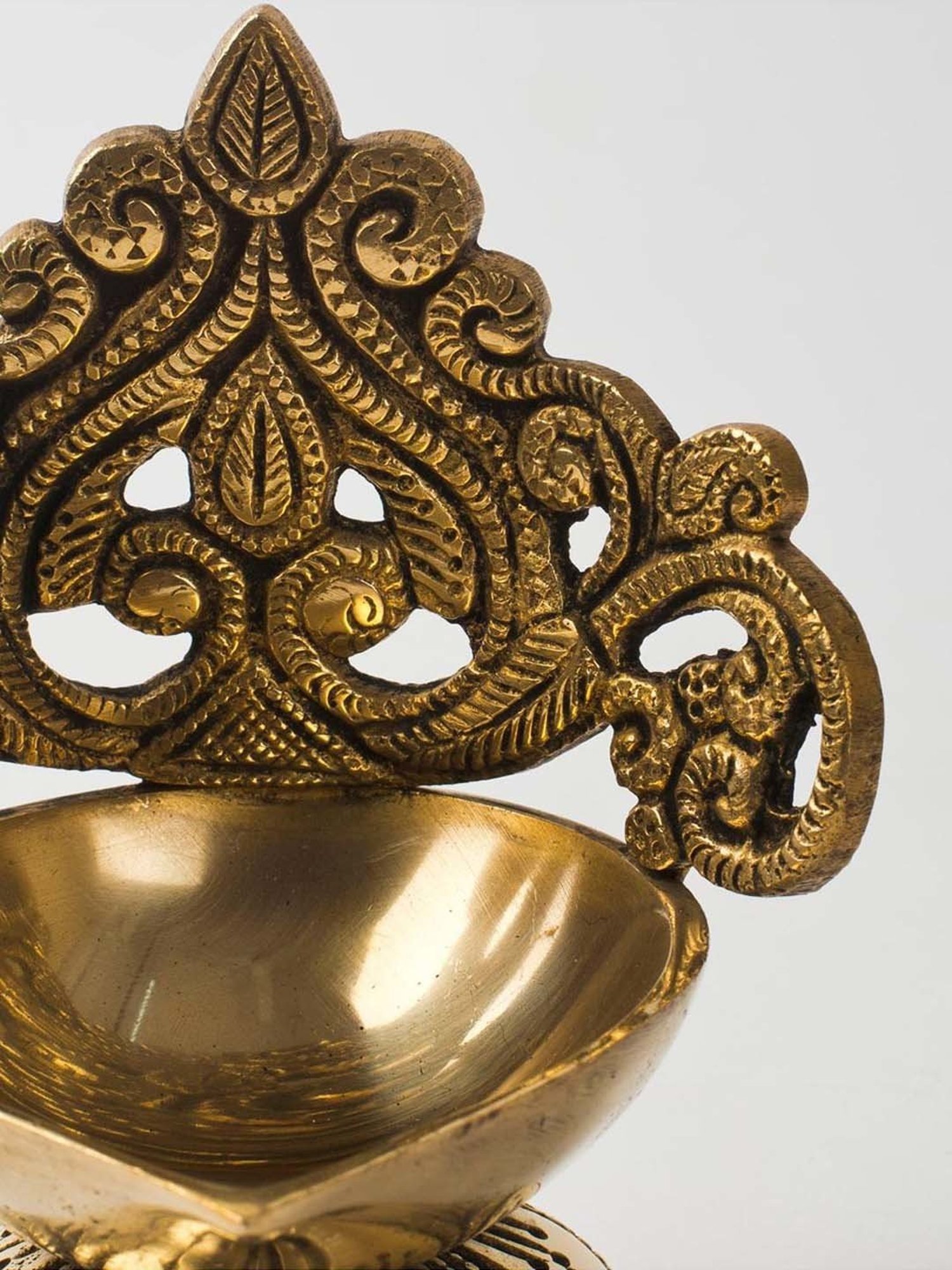 Fabindia Home Mehnoor Golden Metal Diya