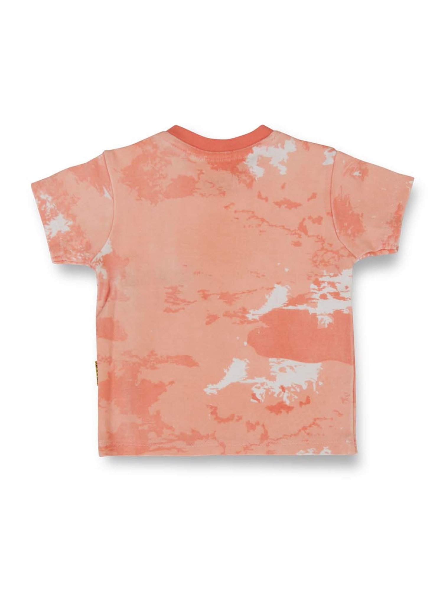 Gini & Jony Kids Peach Printed T-Shirt Set