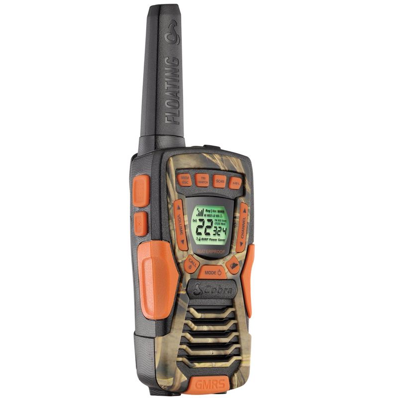 COBRA CXT1045R-FLT 37 Mi Waterproof Floating 2-Way Radios Walkie Talkies, Camo