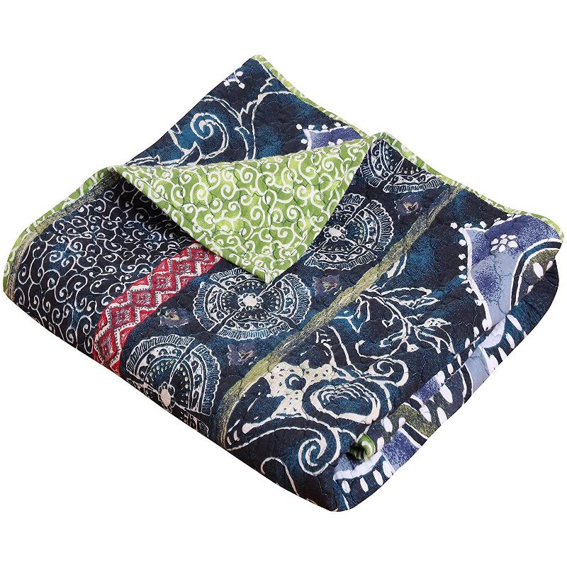 Greenland Home Fashion Twyla Accessory High Quality Blanket Throw - 50"x60" in Midnight Color