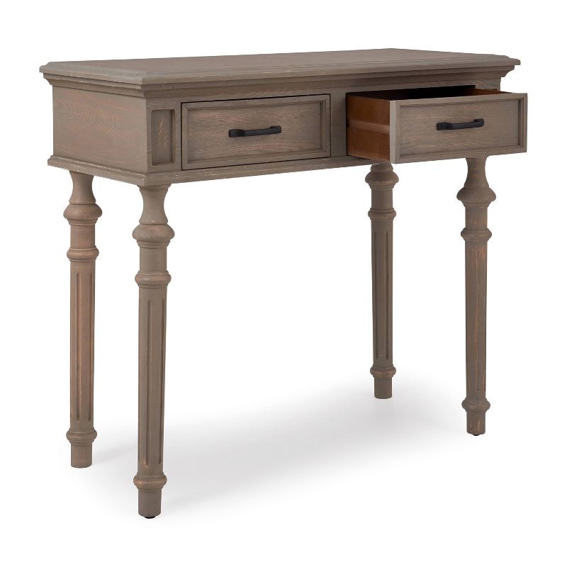 Cassatt 2 Drawer Console Table Gray - Finch