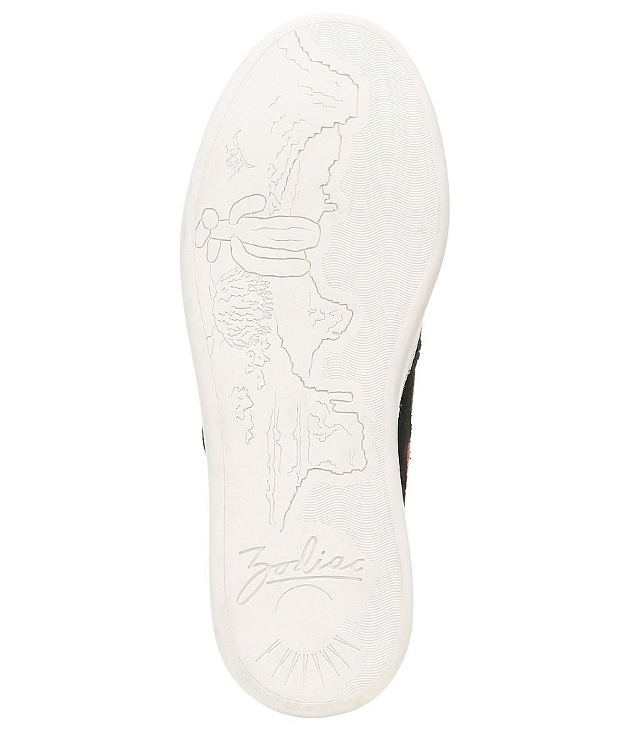 Zodiac Cheezburger Plaid Fabric Lace-Up Sneakers