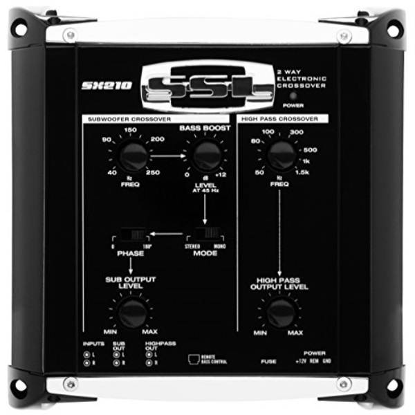 Sound Storm SX210 2 way Car Electronic Crossover with Remote Subwoofer Control