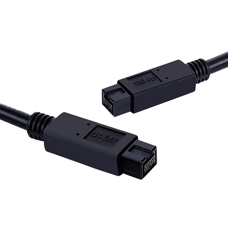 Firewire Premium Cable 800 IEEE 1394B 9 Pin to 9 Pin Male to Male 6 Ft Black9 Pin to 9 Pin