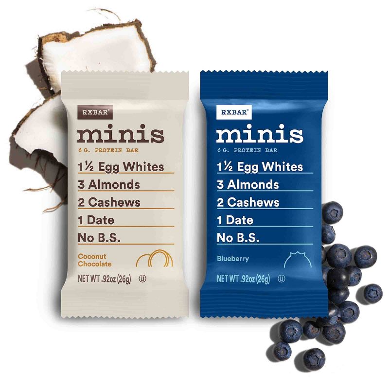 RXBAR Minis Blueberry & Coconut Chocolate Variety Pack - 9.2oz/10ct