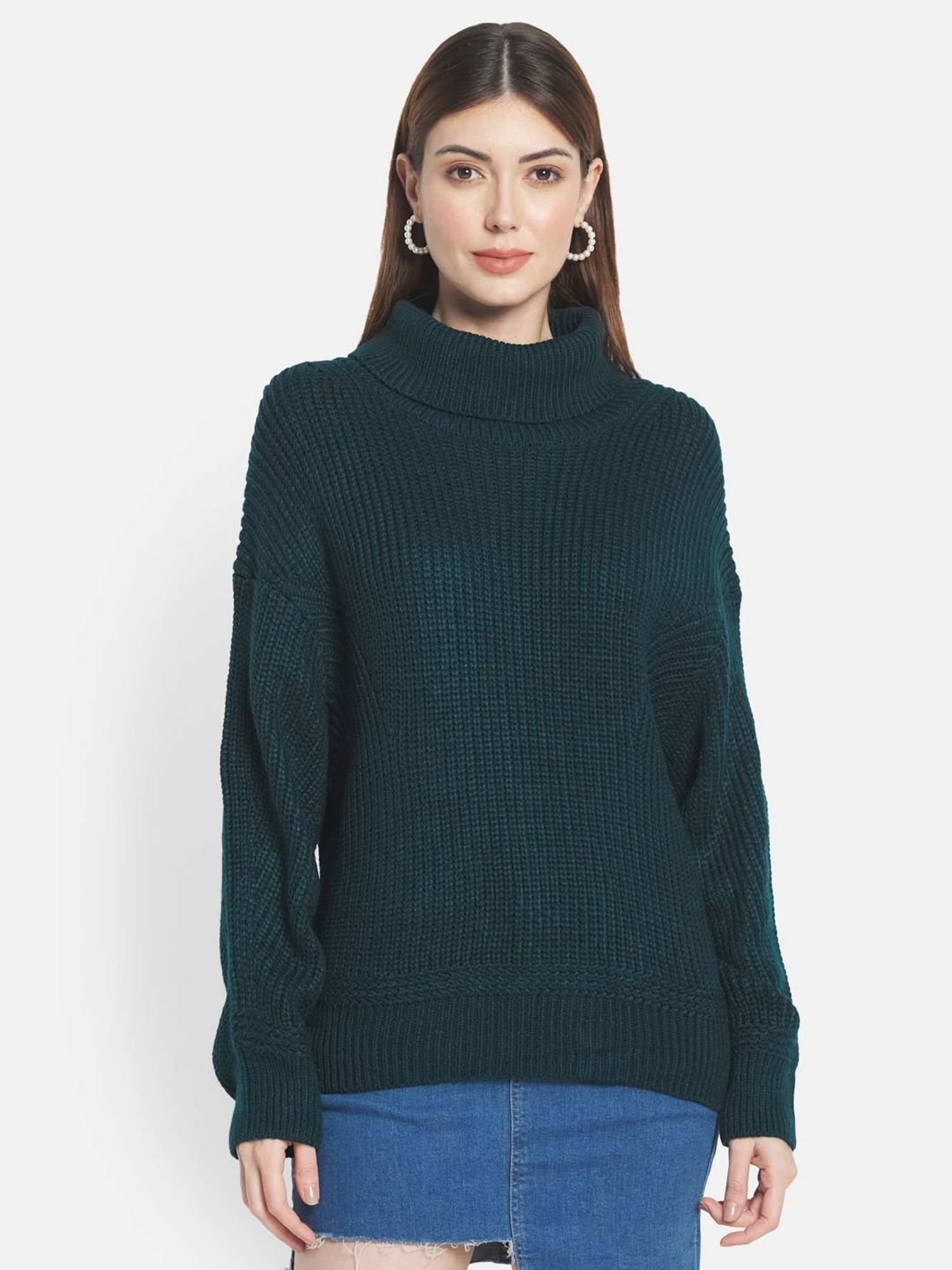 METTLE Green Regular Fit Pullover