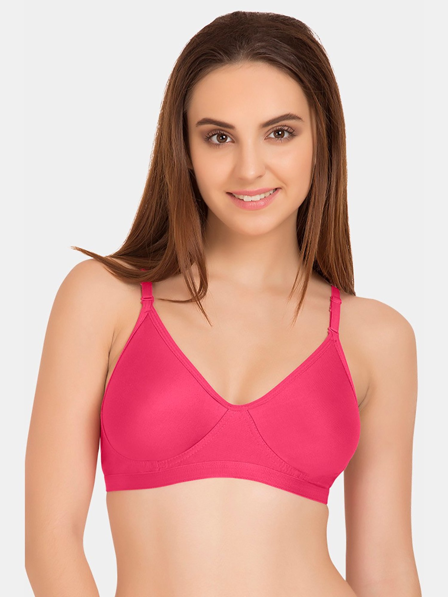 Tweens Dark Pink Non Wired Non Padded T-Shirt Bra