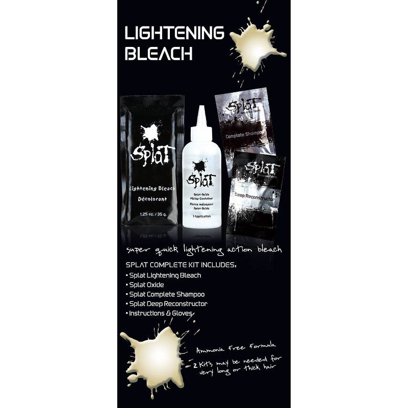 Splat Hair Color & Bleach Kit - Lightening Bleach - 6.5 fl oz - 1 Kit