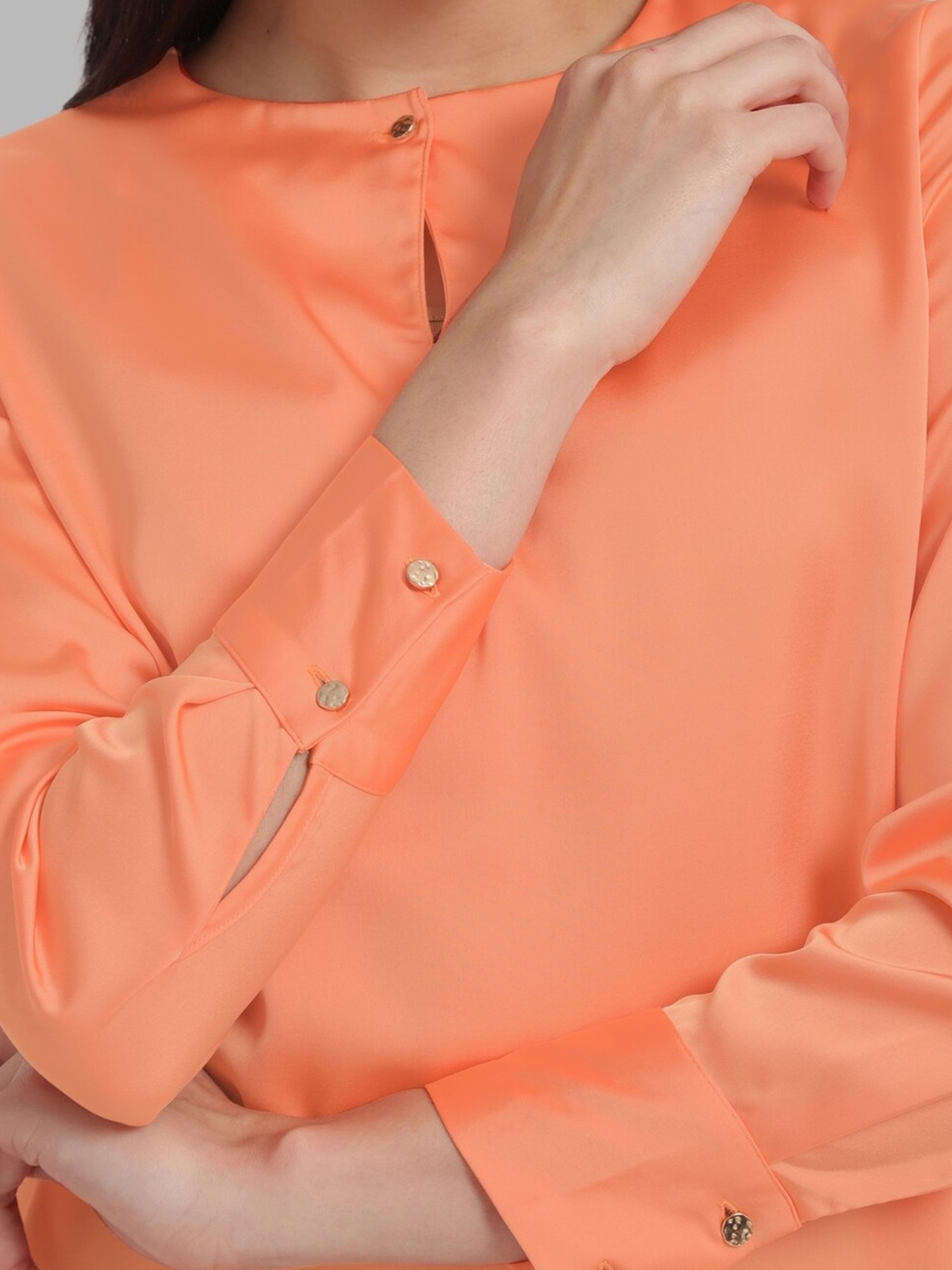 Allen Solly Orange Regular Fit Top