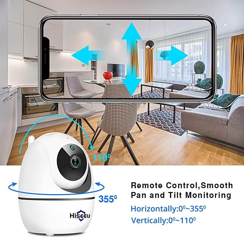1080P HD Home Wireless Security Camera Indoor WiFi IP Camera Compatible  Wireless Security Camera System with TwoWay Audio PanTilt Motion Detection Night Vision SD Card Support APP EseeCloud