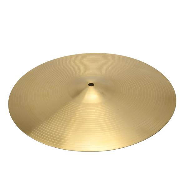 18" 0.8mm Crash Cymbal,Copper Alloy Crash Cymbal for Drum Set- Golden