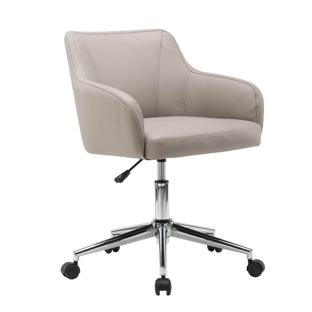 Techni Mobili RTA-1006-BG Comfy & Classy Home Office Chair, Beige - 30.75-35 x 23.75 x 24.5 in.