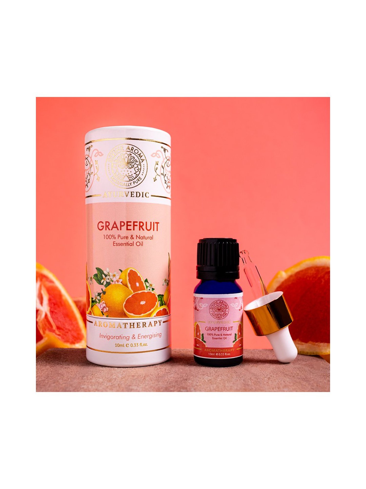 Divine Aroma Grapefruit Essential Oil - 10 ml