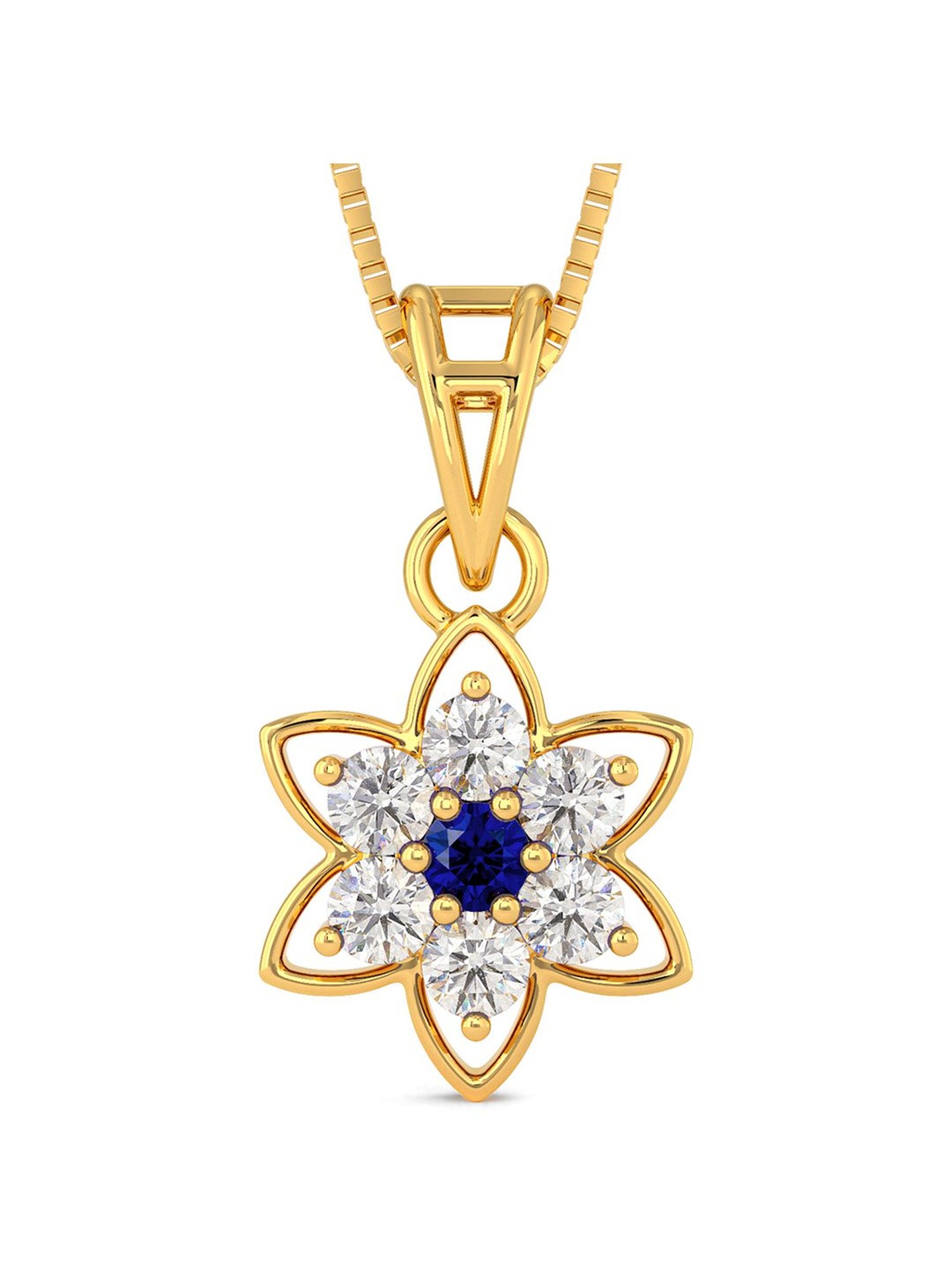 Joyalukkas 22k Gold Floral Pendant Set for Women