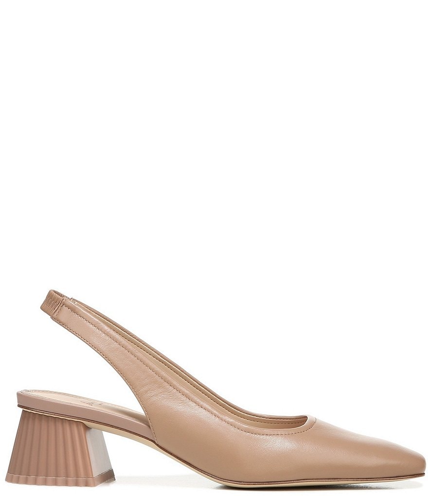 Sam Edelman Toren Leather Sculptural Heel Slingback Pumps