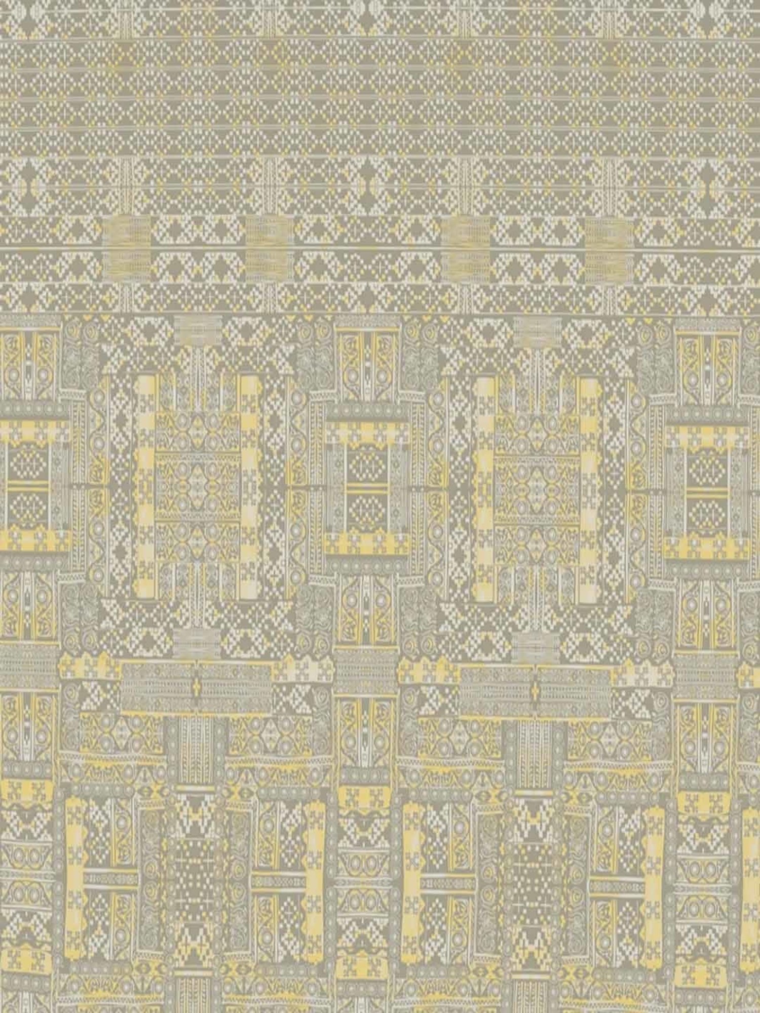 Spaces Blockbuster Plus Geometric Brown 210 TC Cotton Double Quilt