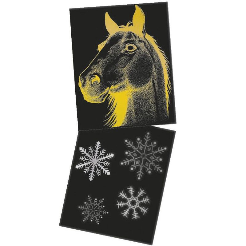 Creativity Street Now You See It Etch Paper, Gold and Silver, 50 Sheets