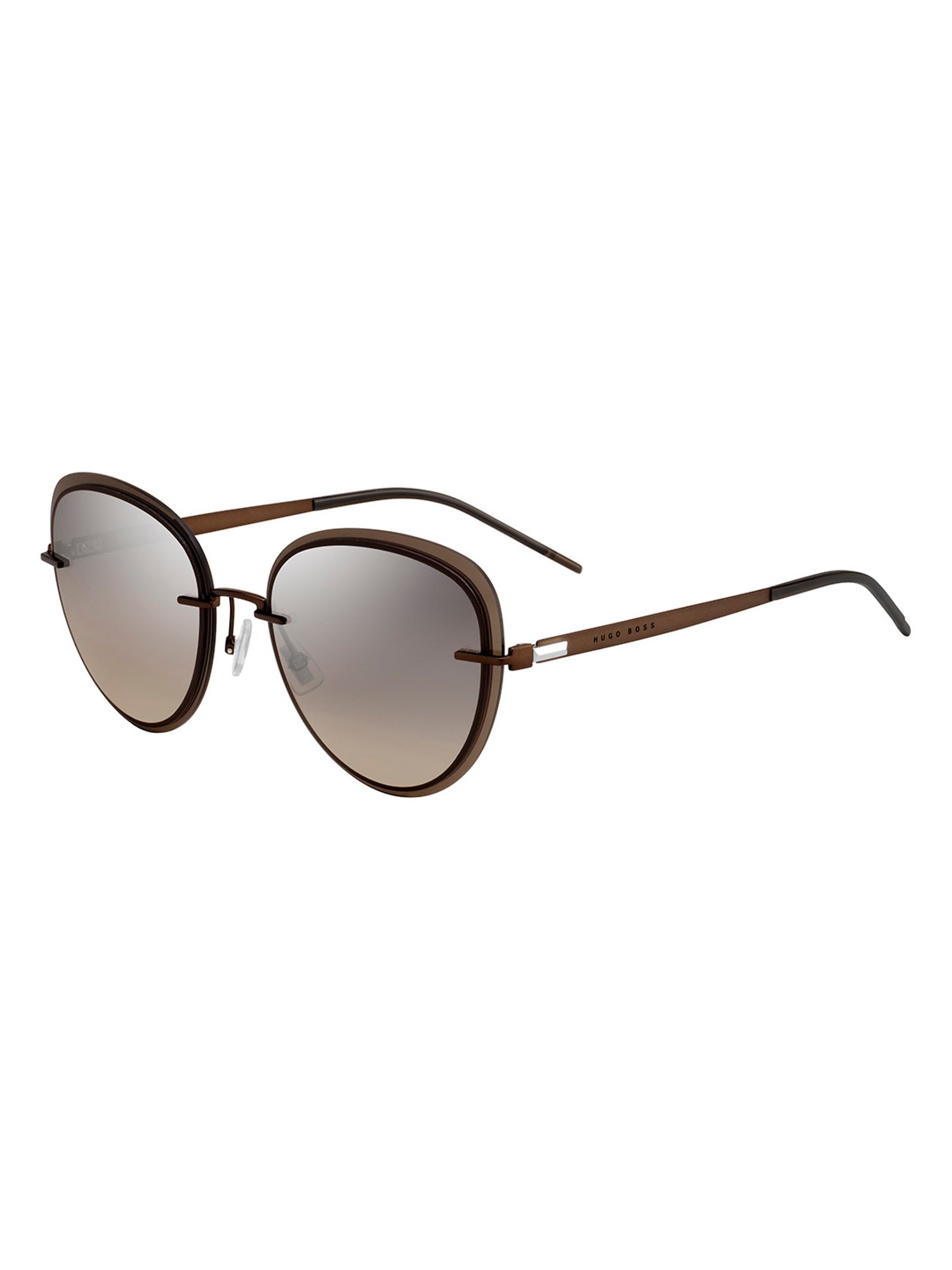 Hugo Boss Silver Cat Eye Sunglasses for Women