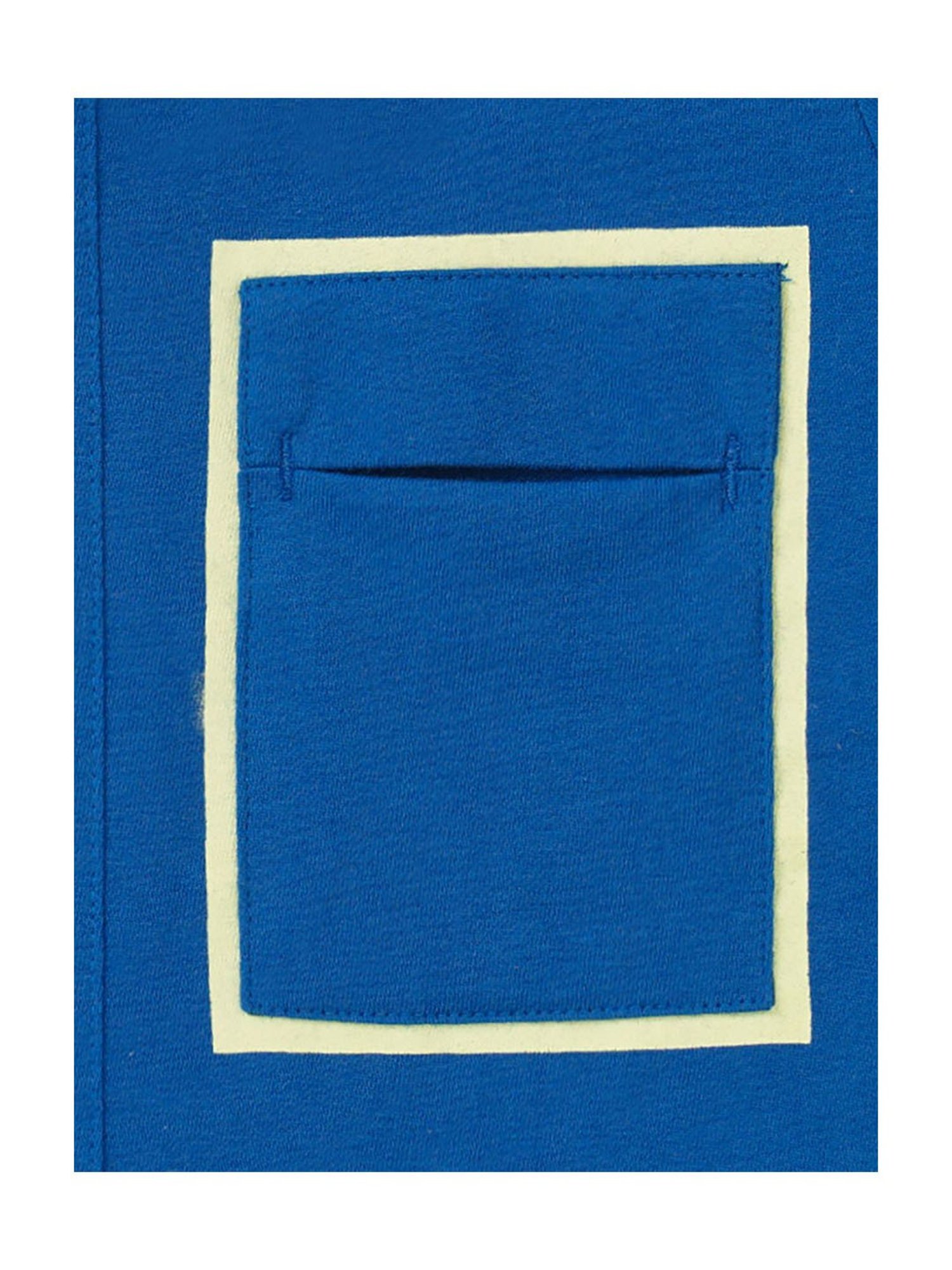 Ed-a-Mamma Kids Royal Blue Solid T-Shirt