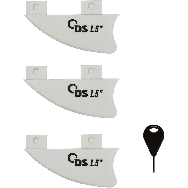 Driftsun 3 Foot 9 Inch Beginner to Intermediate Wave Riding Children Gromp Wakesurf Board with 3 Removable FCS Style Fins Double Concave Base