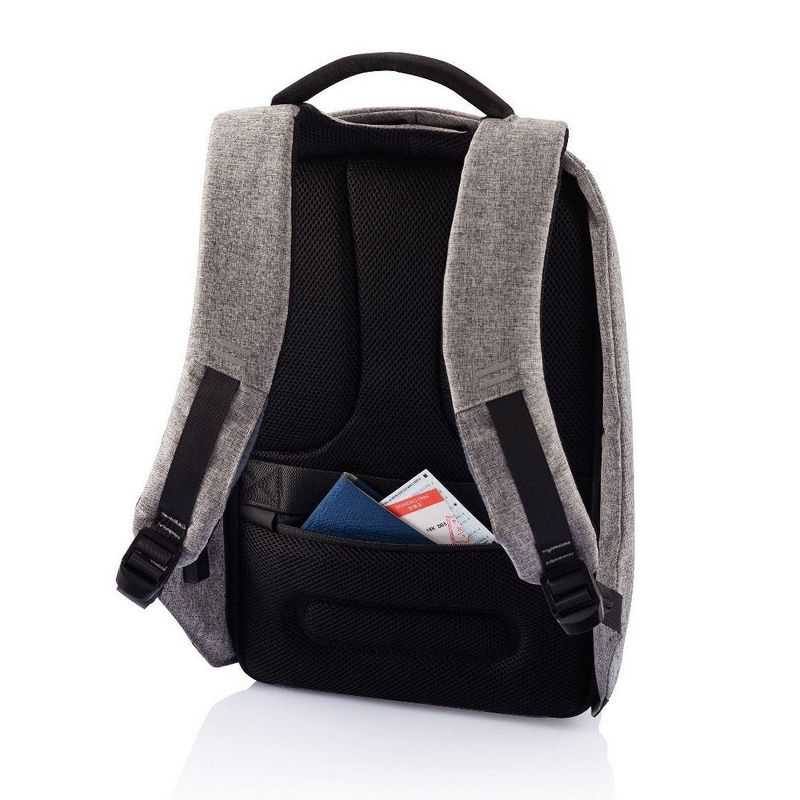XD Design P705.562 Bobby Extra Large Anti Theft Compact Travel Laptop Case Backpack with USB Port and Hidden Compartments, Grey