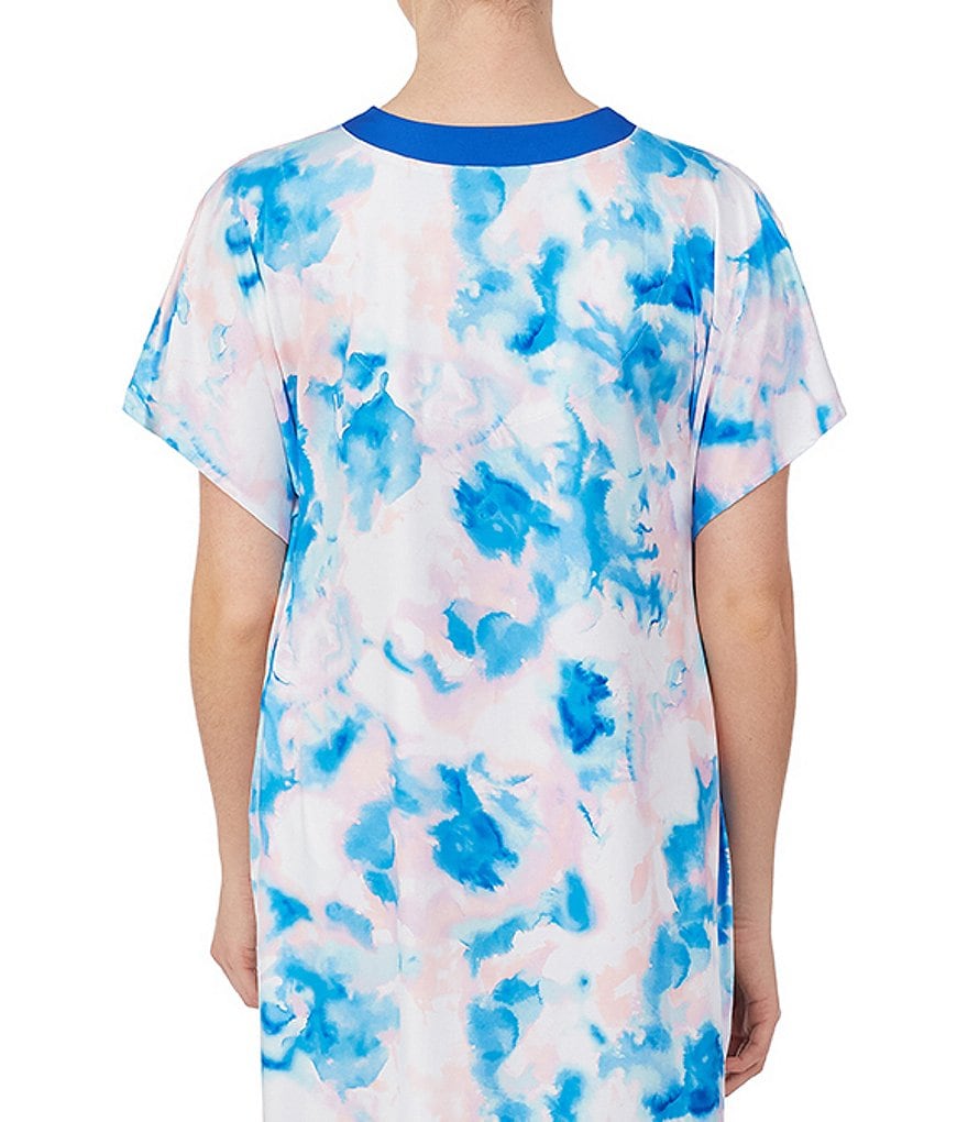 iRelax Printed Recycled-Knit Caftan