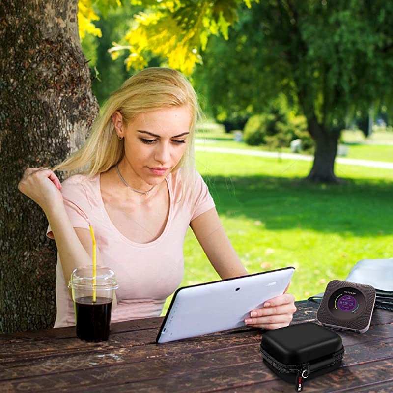 Hard Travel Router Case for NETGEAR Nighthawk M1 Mobile Hotspot 4G LTE Router MR1100 by