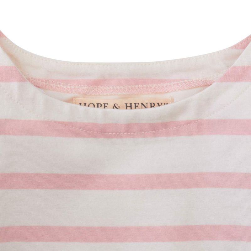 Hope & Henry Baby Girls Rose Pink Blocked Skater Dress, Rose Pink, 6-12 Months