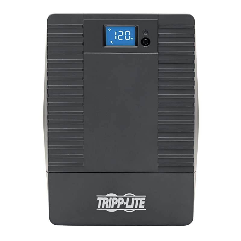 800VA UPS Battery Backup Surge Protector, Line Interactive UPS, Avr, 475W, 8 NEMA 5-15R Outlets, NEMA 5-15P Plug, 120V UPS, USB, Tower (OMNIVS800LCD)