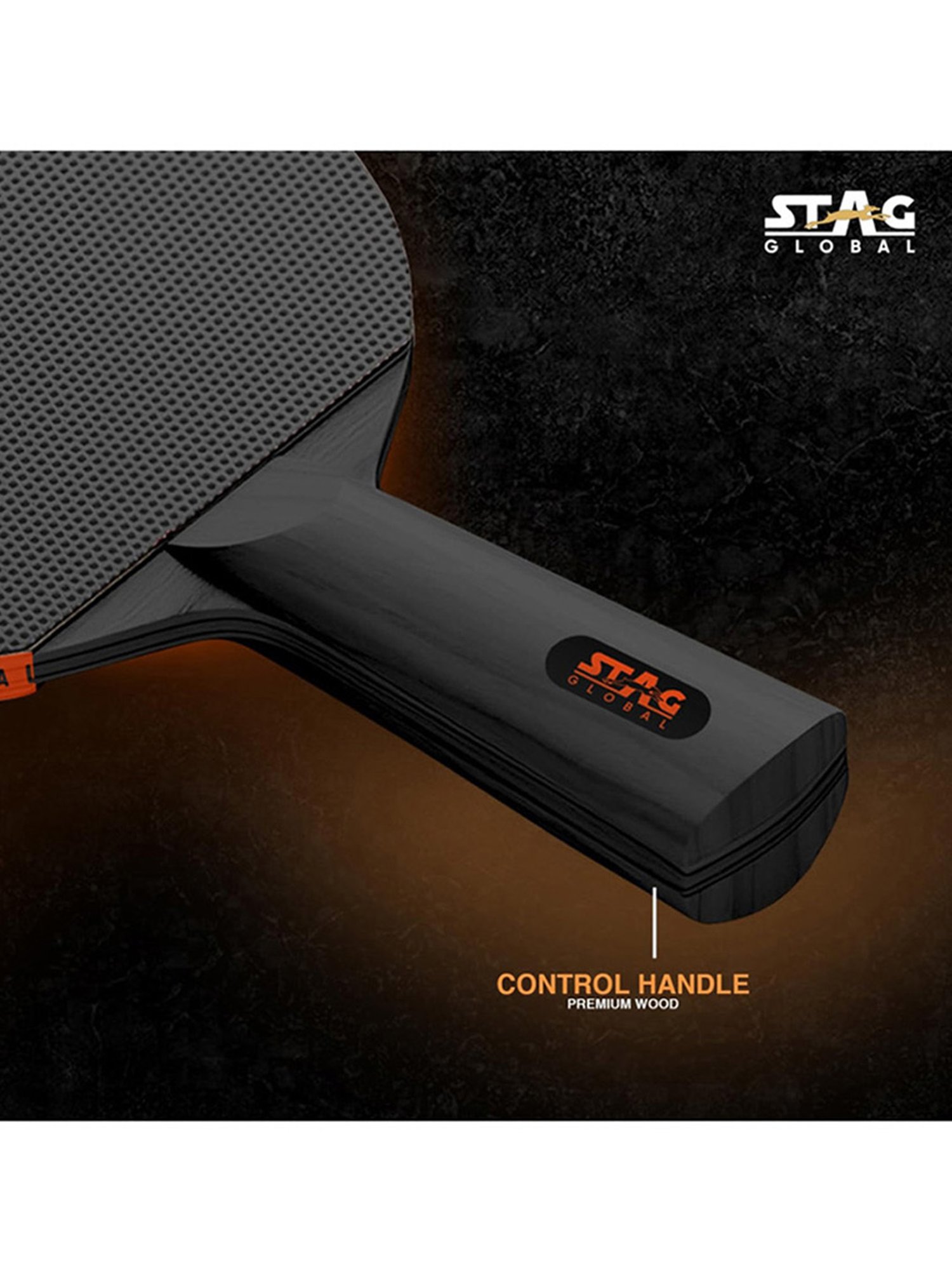 Stag Global Series 1 Lightweight Table Tennis Racket (Multicolor)