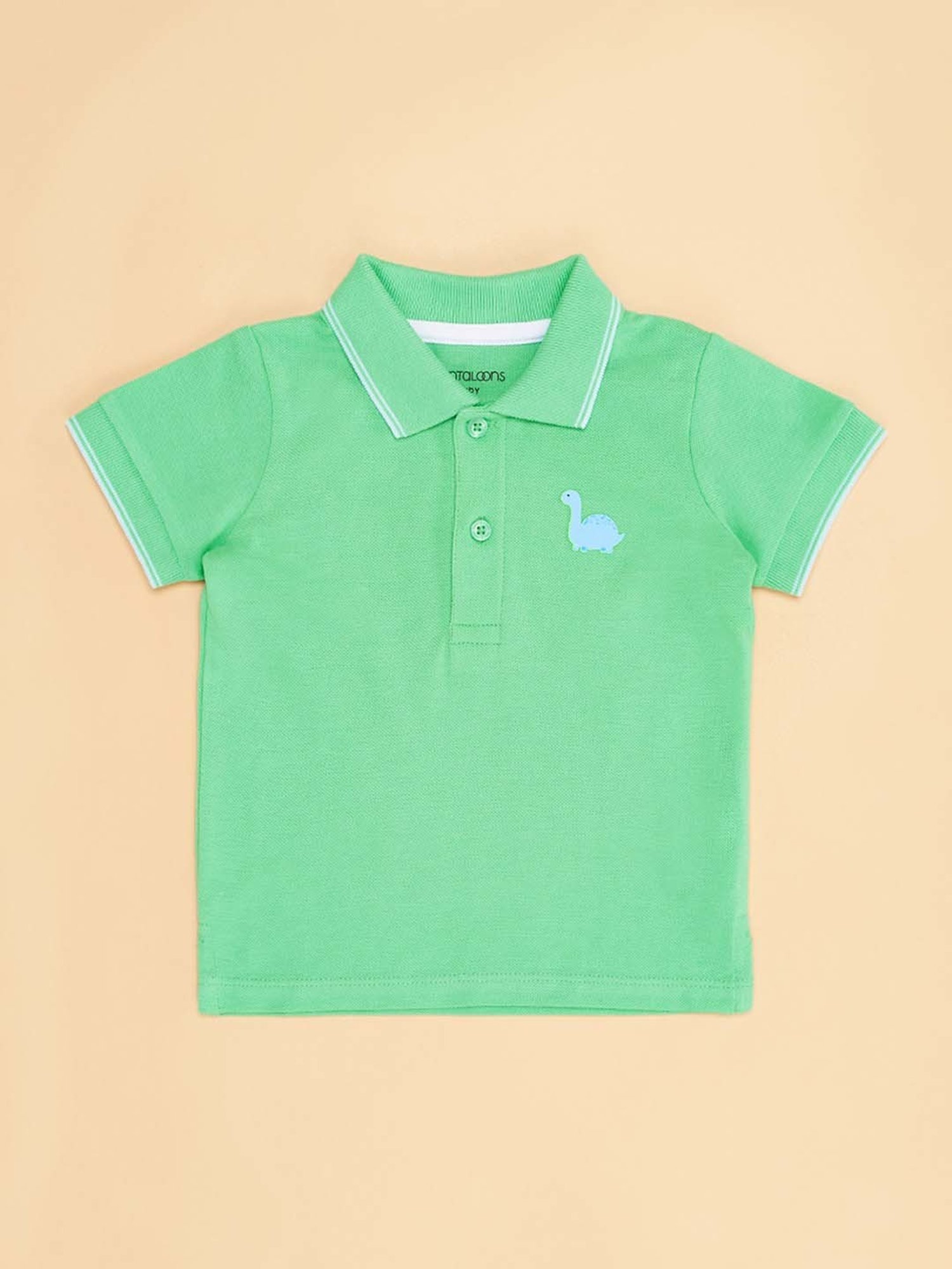 Ed-a-Mamma Baby Green Printed T-Shirt